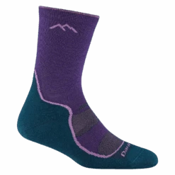 Darn Tough Women's Light Hiker Micro Crew Lightweight Hiking Socks -Outdoor Research Store 1967 Grape