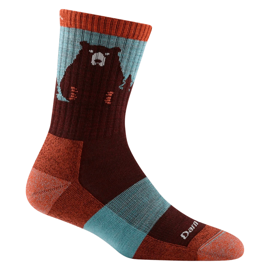 Darn Tough Women's Bear Town Micro Crew Lightweight Hiking Socks 8 Darn Tough Women's Bear Town Micro Crew Lightweight Hiking Socks - Image 8