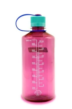 Nalgene Tritan Sustain 1L Narrow Mouth Water Bottle -Outdoor Research Store 32oz NM Electric Magenta Sustain Back 505x763 1