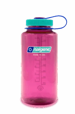 Nalgene Tritan Sustain 1L Wide Mouth Water Bottle -Outdoor Research Store 32oz WM Electric Magenta Front 505x763 1