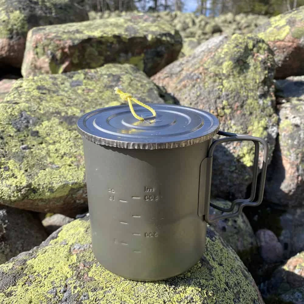 UltimaPeak FeatherLid Ultralight Titanium Pot Lid 95mm 4 UltimaPeak FeatherLid Ultralight Titanium Pot Lid 95mm - Image 4