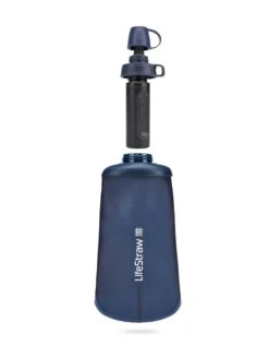 LifeStraw Peak Series 1L Squeeze Bottle Water Filter -Outdoor Research Store 650 Blue Exploded 1000x 456de859 d8a5 4726 8f6d eb144405889d