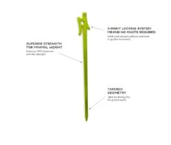 NEMO Airpin Ultralight Tent Stakes (4 Pack) -Outdoor Research Store AIRPIN FeatureCallout