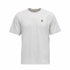 Black Diamond Distance Short Sleeve Tech Tee -Outdoor Research Store Black Diamond Distance Short Sleeve Tech Tee Front White Alloy