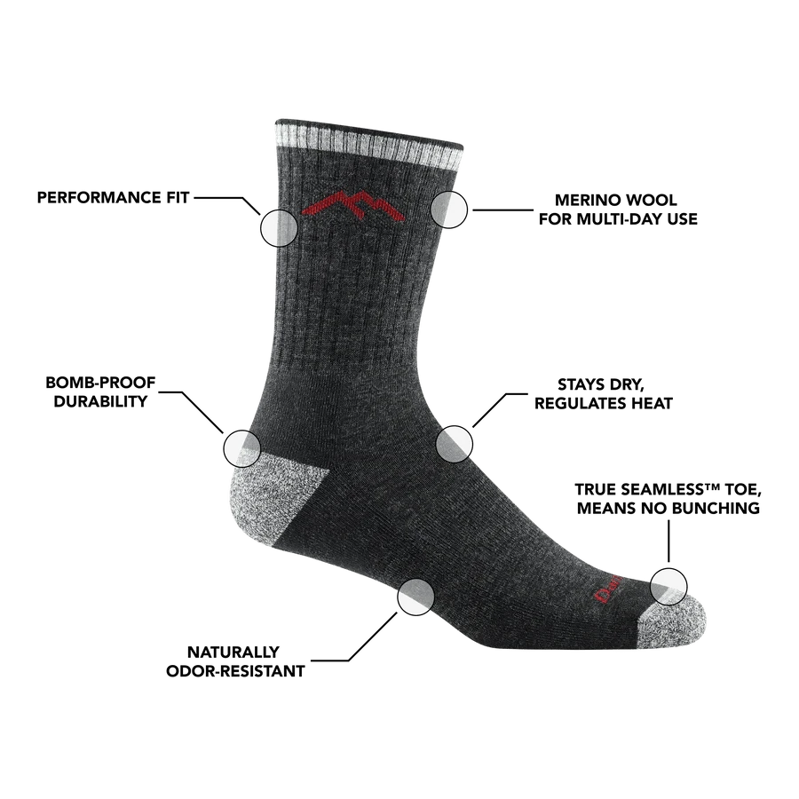 Darn Tough Hiker Micro Crew Midweight With Cushion Socks 10 Darn Tough Hiker Micro Crew Midweight With Cushion Socks - Image 10