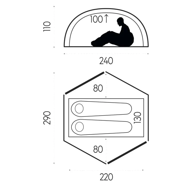 Fjallraven Abisko Dome 2 Person 4 Season Backpacking Tent 2 Fjallraven Abisko Dome 2 Person 4 Season Backpacking Tent - Image 2