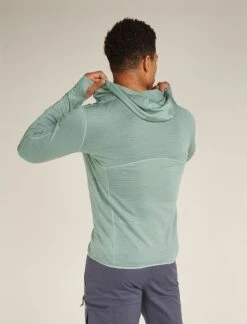 Icebreaker Men's Merino Blend 200 Realfleece™ Descender Long Sleeve Zip Hoodie -Outdoor Research Store Icebreaker Men s Merino Blend 200 Realfleece Descender Long Sleeve Zip Hoodie