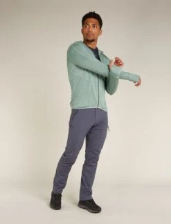 Icebreaker Men's Merino Blend 200 Realfleece™ Descender Long Sleeve Zip Hoodie -Outdoor Research Store Icebreaker Men s Merino Blend 200 Realfleece Descender Long Sleeve Zip Hoodie Side Profile