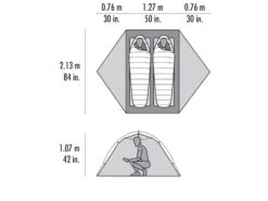 MSR Access 2 Backpacking 4 Season Tent -Outdoor Research Store MSR Access 2 Backpacking 4 Season Tent measurements