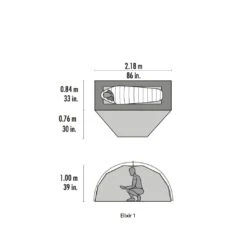 MSR Elixir 1 Backpacking Tent + Footprint -Outdoor Research Store MSR Elixir 1 Backpacking Tent Footprint Measurements