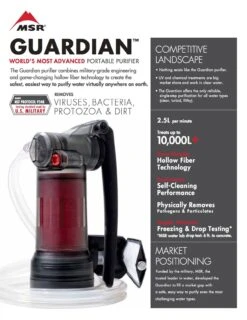 MSR Guardian Purifier Pump -Outdoor Research Store MSR Guardian Purifier Pump Specifications