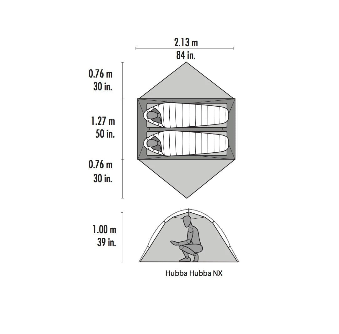 MSR Hubba Hubba NX 2-Person Backpacking Tent 6 MSR Hubba Hubba NX 2-Person Backpacking Tent - Image 6