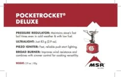 MSR PocketRocket Deluxe Stove -Outdoor Research Store MSR PocketRocket Deluxe Stove Regulator