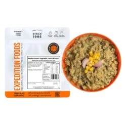 Expedition Foods Mediterranean Vegetable Pasta -Outdoor Research Store MediterraneanVegetablePasta 450kcal combined