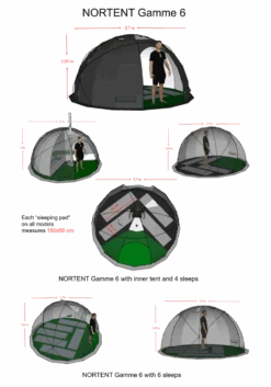 NORTENT Gamme 6 Person 4 Season Expedition Tent -Outdoor Research Store NORTENT Gamme 6 dimensions