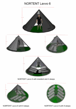 NORTENT Lavvo 6 Expedition Tipi Tent -Outdoor Research Store NORTENT Lasvvo 6 dimensions 1