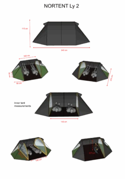 NORTENT Ly 2 Person 4 Season Backpacking Tent -Outdoor Research Store NORTENT Ly 2 dimensions