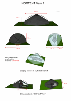 NORTENT Vern 1 Person 4 Season Backpacking Tent -Outdoor Research Store NORTENT Vern 1 Person 4 Season Backpacking Tent Dimensions