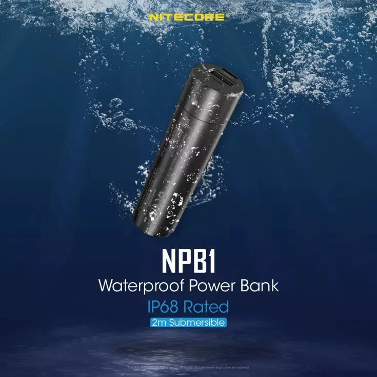 Nitecore NPB1 5000mAh Ultralight Waterproof Power Bank 2 Nitecore NPB1 5000mAh Ultralight Waterproof Power Bank - Image 2