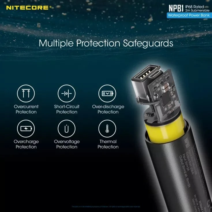 Nitecore NPB1 5000mAh Ultralight Waterproof Power Bank 4 Nitecore NPB1 5000mAh Ultralight Waterproof Power Bank - Image 4