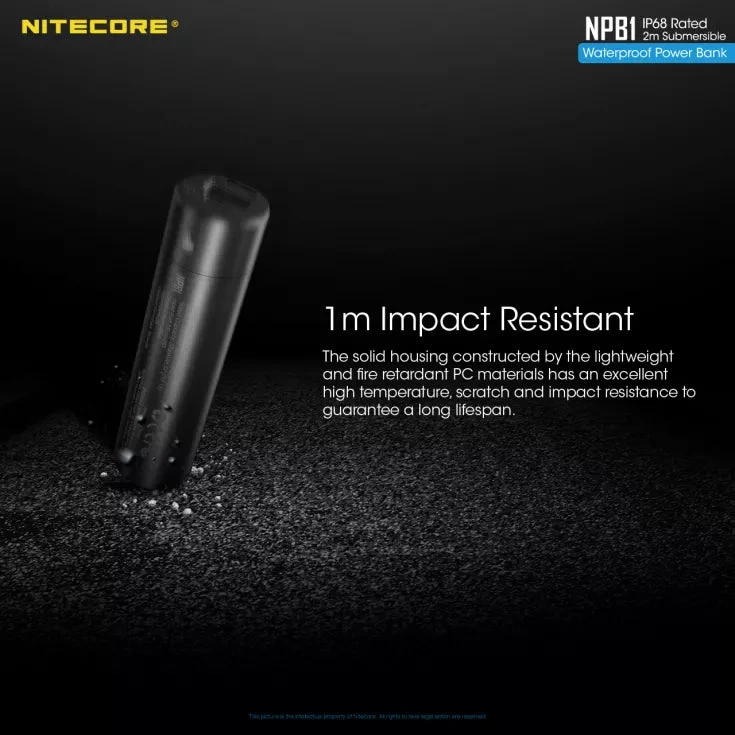 Nitecore NPB1 5000mAh Ultralight Waterproof Power Bank 7 Nitecore NPB1 5000mAh Ultralight Waterproof Power Bank - Image 7