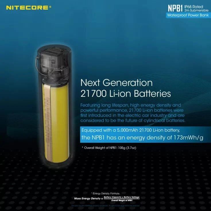 Nitecore NPB1 5000mAh Ultralight Waterproof Power Bank 8 Nitecore NPB1 5000mAh Ultralight Waterproof Power Bank - Image 8