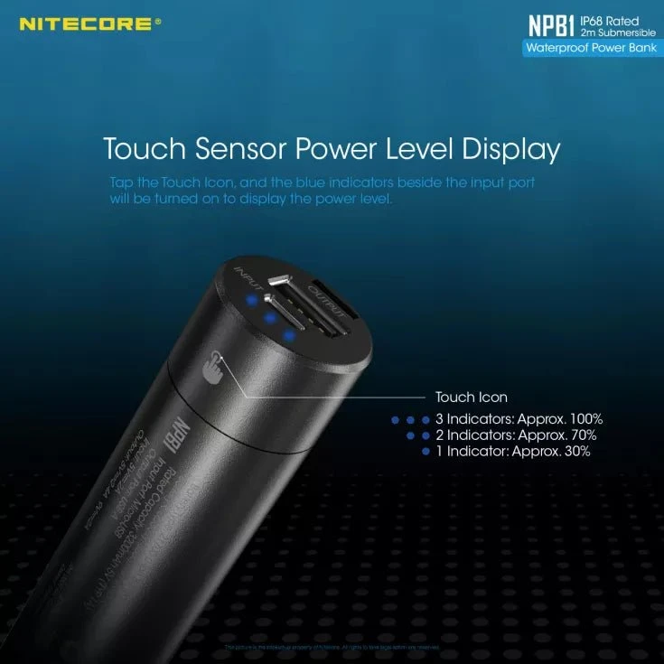 Nitecore NPB1 5000mAh Ultralight Waterproof Power Bank 12 Nitecore NPB1 5000mAh Ultralight Waterproof Power Bank - Image 12