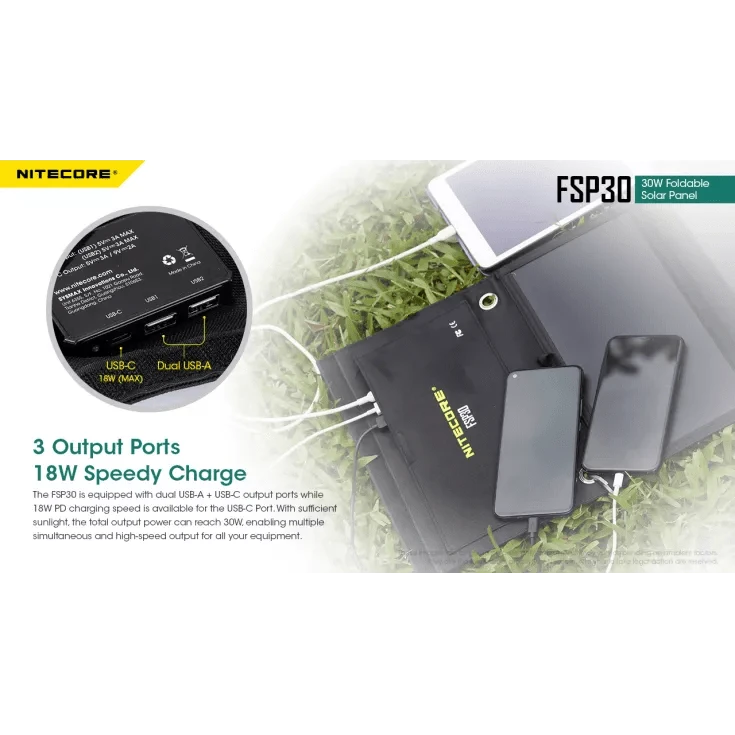 Nitecore FSP30 30W Foldable Solar Panel - Image 6