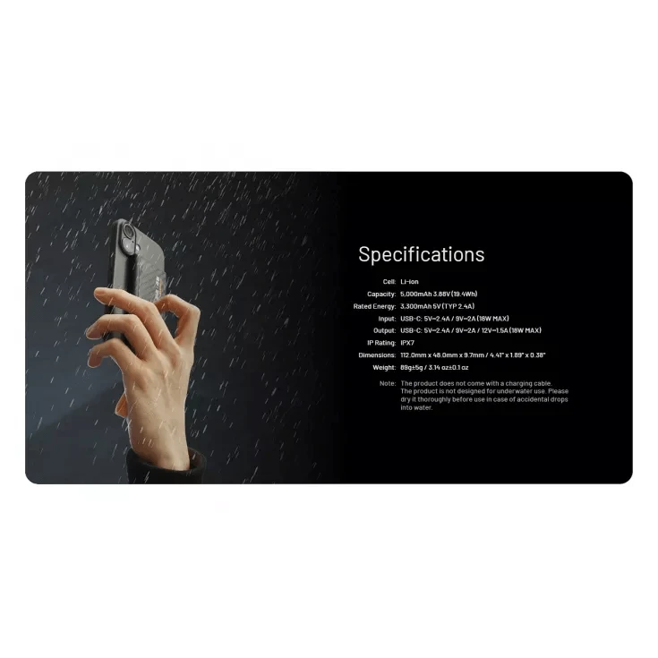 Nitecore NB Air 5000mAh Ultralight Power Bank 12 Nitecore NB Air 5000mAh Ultralight Power Bank - Image 12