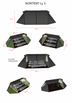 NORTENT Ly 3 Person 4 Season Backpacking Tent -Outdoor Research Store NortentLy319