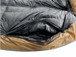 Nortent Lyng -20 °C Down Sleeping Bag -Outdoor Research Store Nortent Lyng Down Sleeping Bag Arms Open Close Up