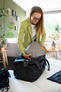 ORTLIEB Packing Cubes 17 ORTLIEB Packing Cubes -Outdoor Research Store ORTLIEB Packing Cubes Inside Open Lifestyle 2