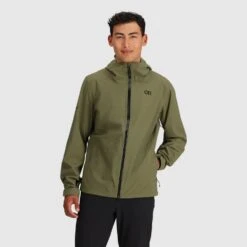 Outdoor Research Men's Stratoburst Stretch Waterproof Jacket -Outdoor Research Store Outdoor Research Men s Stratoburst Stretch Rain Jacket Green