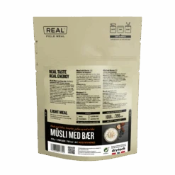 Real Turmat (Field Meal) Muesli With Berries (700kcal) 3 Real Turmat (Field Meal) Muesli With Berries (700kcal) -Outdoor Research Store Real Turmat Field Meal Muesli with Berries 700kcal Ingredients