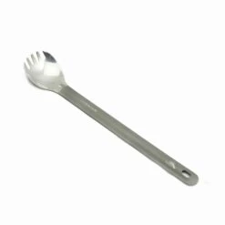 TOAKS Titanium Long Handle Spork With Polished Bowl