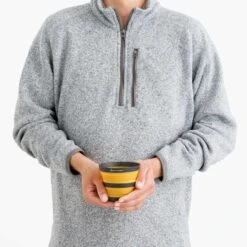 Sea To Summit Frontier Collapsible Cup -Outdoor Research Store Sea to Summit Frontier Collapsible Cup Yellow Hands