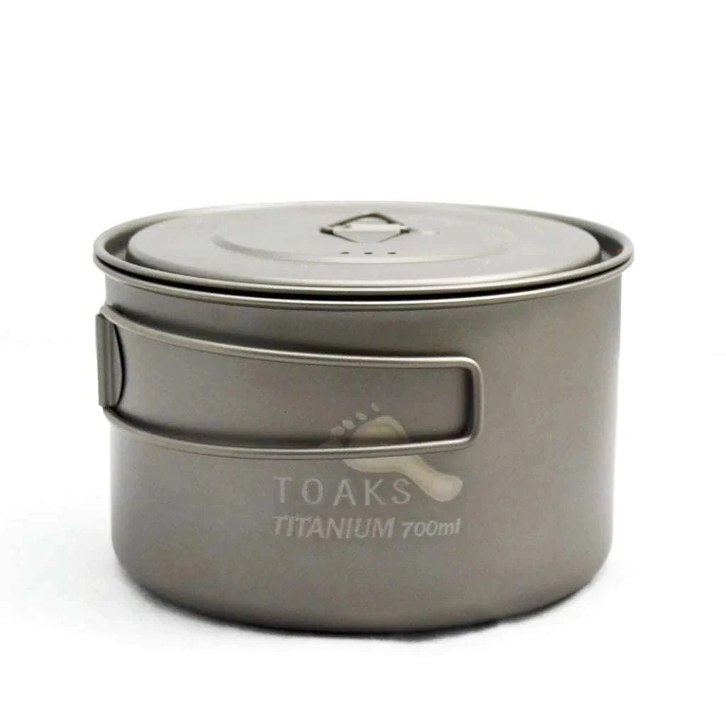 TOAKS Light Titanium 700ml Pot - Ultralight Version 1 TOAKS Light Titanium 700ml Pot - Ultralight Version