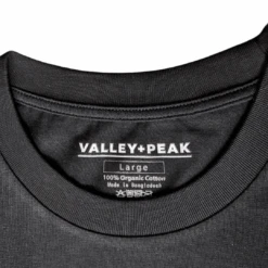Valley And Peak 'Classic Icon' Organic Cotton T-Shirt -Outdoor Research Store Valley Peak Classic Icon Organic Cotton T Shirt Collar Detail