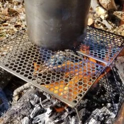 Vargo Titanium BiFold Grill -Outdoor Research Store Vargo Titanium BiFold Grill with Pot