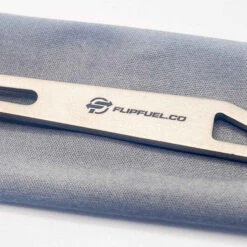 FlipFuel Titanium Spork -Outdoor Research Store flipfuel titanium spork matte silver logo handle