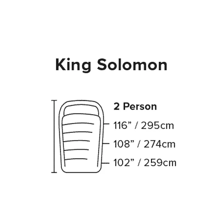 Big Agnes King Soloman 20 Doublewide 2 Person Down Sleeping Bag Comfort Rating 0 °C 9 Big Agnes King Soloman 20 Doublewide 2 Person Down Sleeping Bag Comfort Rating 0 °C - Image 9