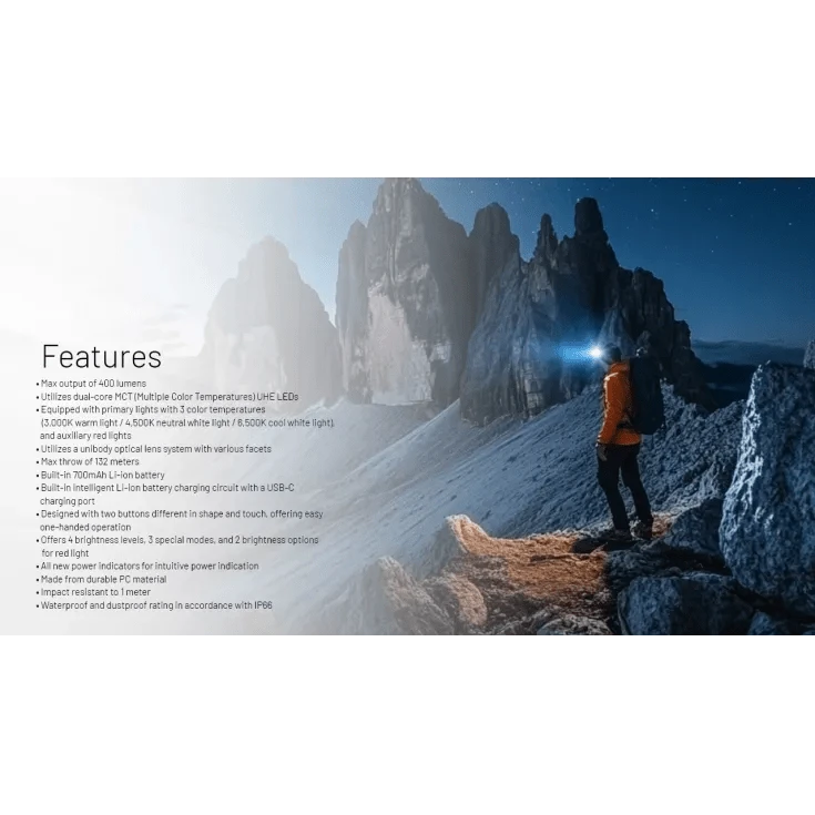 Nitecore NU25 MCT UL Ultralight Head Torch 10 Nitecore NU25 MCT UL Ultralight Head Torch - Image 10