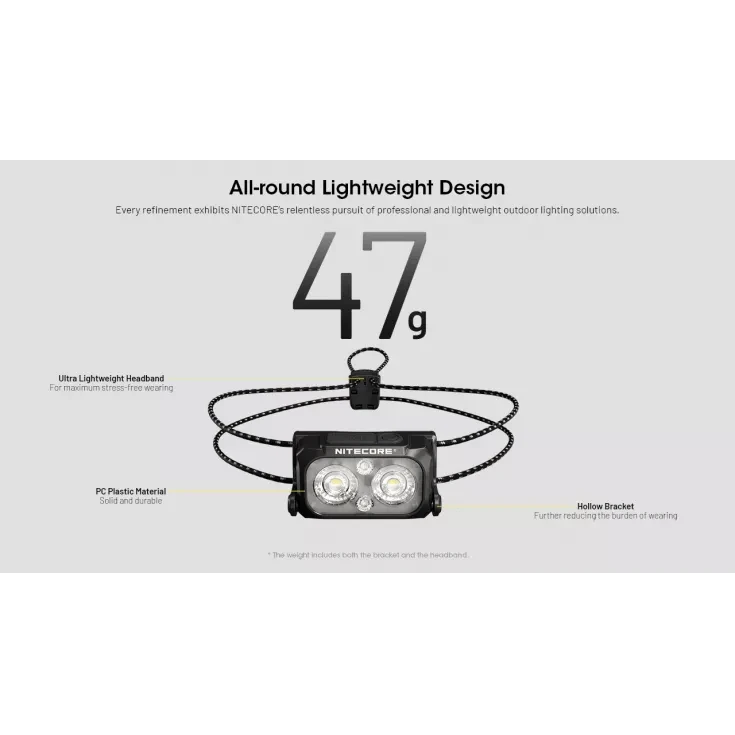 Nitecore NU25 MCT UL Ultralight Head Torch 2 Nitecore NU25 MCT UL Ultralight Head Torch - Image 2