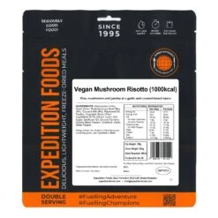Expedition Foods Vegan Mushroom Risotto -Outdoor Research Store web vegan mushroom risotto 1000kcal v2