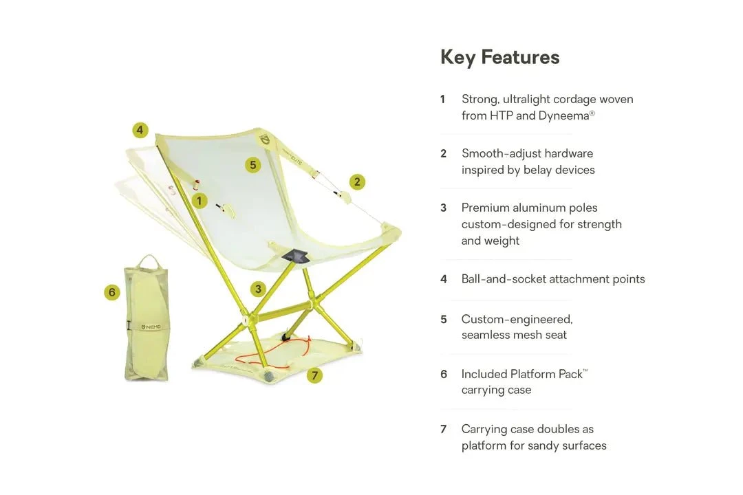 NEMO Moonlite Elite Reclining Backpacking Chair 3 NEMO Moonlite Elite Reclining Backpacking Chair - Image 3